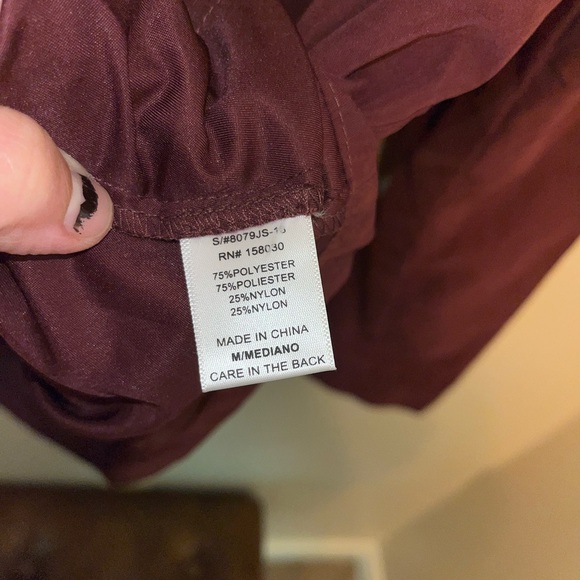 Love Tree Maroon Military Style Jacket Size M NWT - Picture 9 of 10